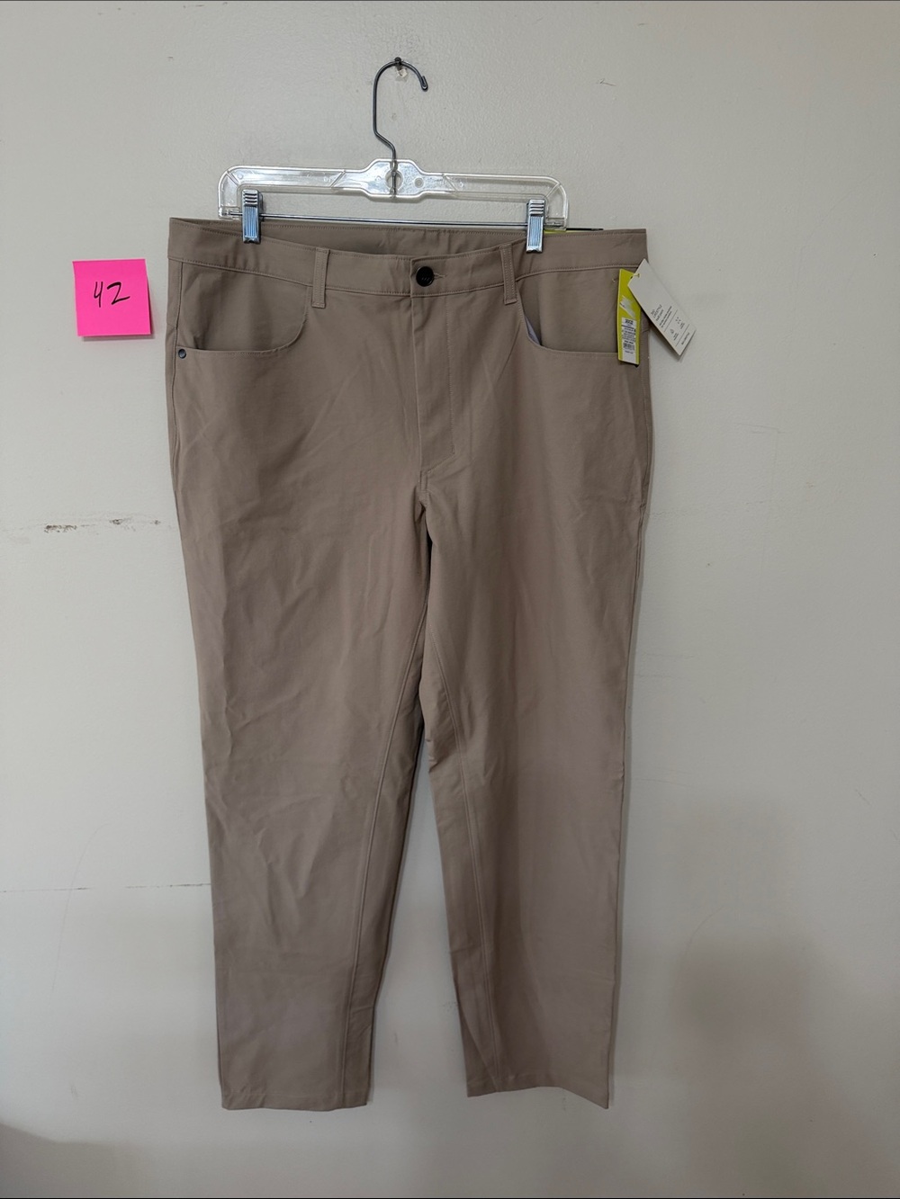 All in Motion 360 Lifestyle Twill Pants Men’s 38x32 Khaki Stretch NWT